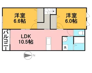 エピカリス貴【201号室】の間取り