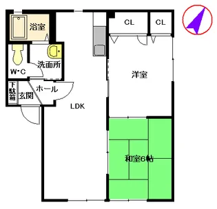 フレグランス A棟【1階】の間取り