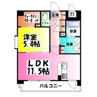 グランフィーネ春日【6階】の間取り