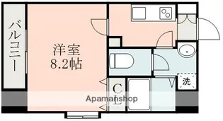DAR FRUTO辛島【5階】の間取り
