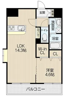 GRANDIA白川公園【5階】の間取り