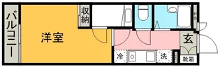 レオパレスひご坪井【211号室】の間取り