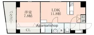 アパアズーロ【8階】の間取り