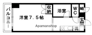 リベルテ水前寺北【7階】の間取り