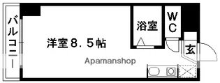 ルフェール熊本通町【11階】の間取り