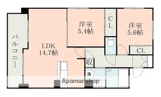 ハーモニー国府【3階】の間取り