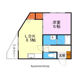 サンセール帯山【2階】の間取り