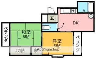 ドリームマンション【2階】の間取り