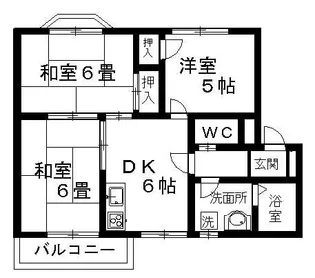 サウスコーポⅡ【1階】の間取り