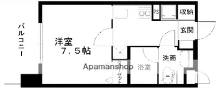 レジディア熊本辛島【7階】の間取り