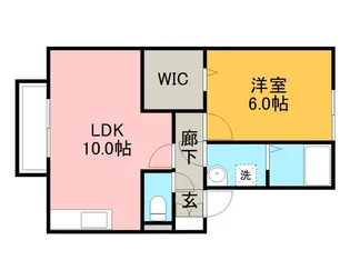 コンフィデンスK.S【1階】の間取り