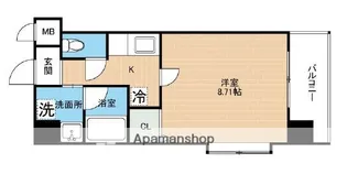 アーバン・ビルドⅡ【8階】の間取り