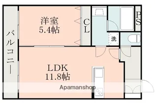 エスパシオ琴平Ⅰ【4階】の間取り