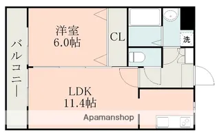 マンショングランドールⅡ【1階】の間取り