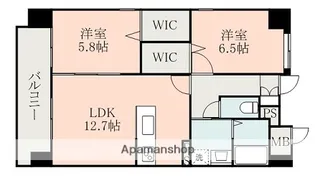 ラ・ドルチェ【2階】の間取り