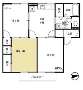 レジデンス西村 A棟【1階】の間取り