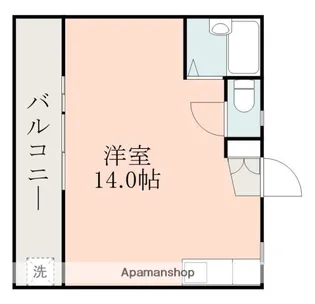 熊本県熊本市西区野中2丁目【アパート】の間取り