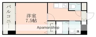 ハッピーマンション南熊本【6階】の間取り