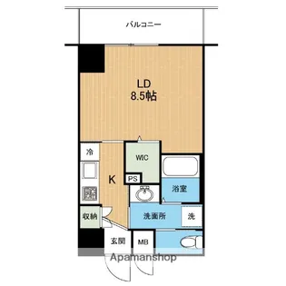 フェリーチェ新水前寺【6階】の間取り