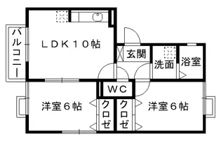 コンフォートAFK A棟【3階】の間取り