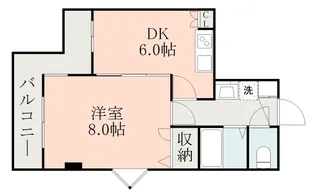 熊本県熊本市中央区国府1丁目【マンション】の間取り