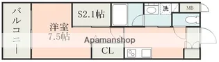 QREST熊本船場【14階】の間取り