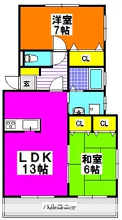 ワコーハイツ【2階】の間取り