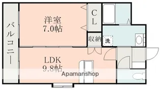 アイディーアル御領【2階】の間取り