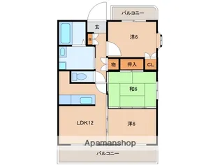 シークシャルム【4階】の間取り