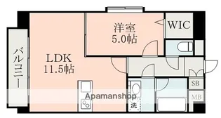 フリーデン・リーベ【6階】の間取り