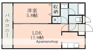 エスパシオ琴平Ⅲ【4階】の間取り