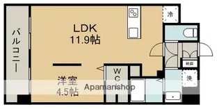 ISM水前寺【5階】の間取り