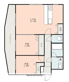 リブラ久和【1階】の間取り