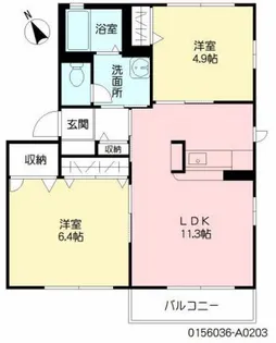 フォレスト ライフ【2階】の間取り