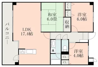ビブレ本山【405号室】の間取り