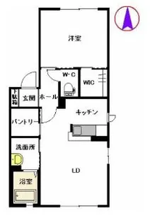 ヒルビレッジ B【1階】の間取り