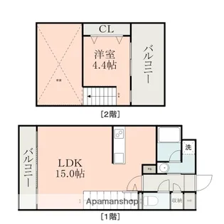ライズ平成駅前【4階】の間取り