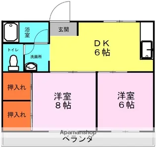 グリーンハイツ【3階】の間取り