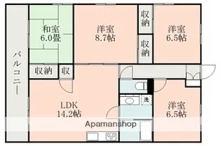 グランドフィネス【2階】の間取り