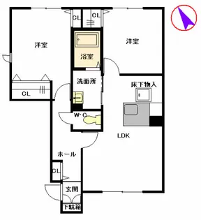 セカンド エリタージュ【1階】の間取り