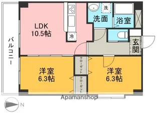 PREMIUM大津中央【1階】の間取り
