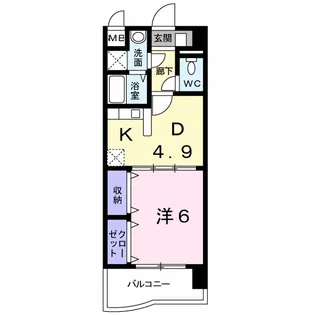 レルベ保田窪【5階】の間取り