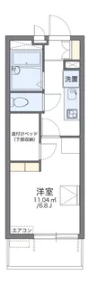 レオパレス水前寺【409号室】の間取り