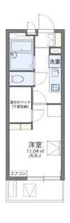 レオパレスフェアリー【107号室】の間取り
