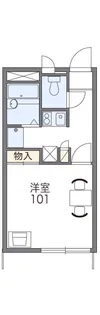 レオパレス花岡【202号室】の間取り