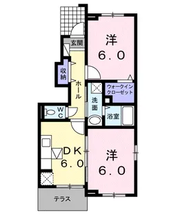はなみずき A【1階】の間取り