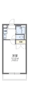 レオパレスクレール公園前【204号室】の間取り