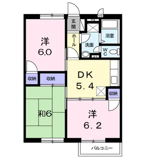 フローラルYM【2階】の間取り