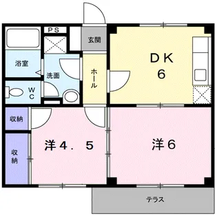 エーデルハイム【1階】の間取り