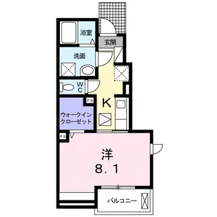 ヴォル ヴォワリエ【1階】の間取り
